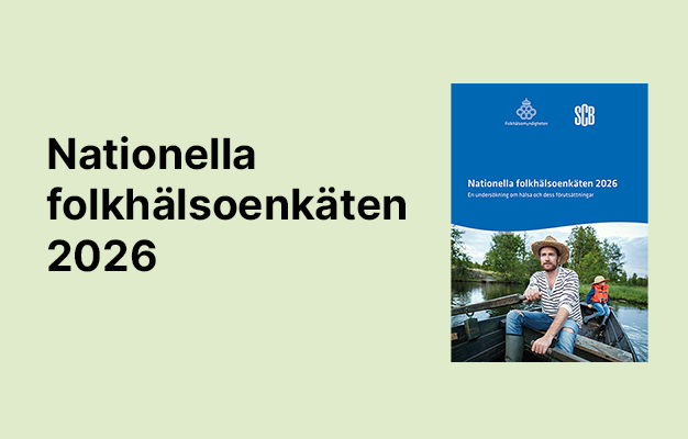Nationella folkhälsoenkäten 2026 och bild på framsidan av enkäten